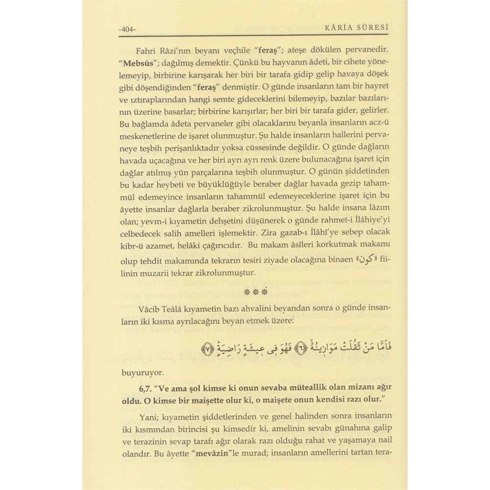 Hulasatül Beyandan seçme süreler