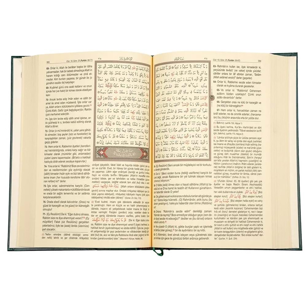 Kuranı Kerim ve Karşılıklı Muhtasar Mealli Orta Boy