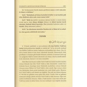 Hulasatül Beyandan seçme süreler