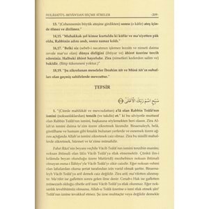 Hulasatül Beyandan seçme süreler